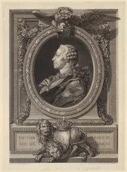 III. Viktor Amadé szardíniai király portréja