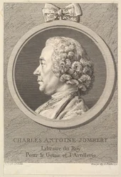 Charles-Antoine Jombert portréja, 1770.