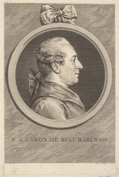 P.A. Caron de Beaumarchais portréja, 1773.