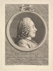 Pierre-Jean Mariette portréja, 1765.