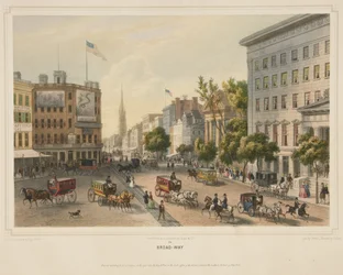 Broad-Way, kocsma. 1850 (színes litó)