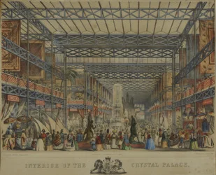 A Kristálypalota belseje, 1851