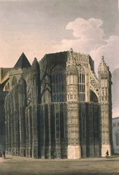 VII. Henrik kápolna két felújított csúcsponttal, 4. tábla a „Westminster Abbey”-ből, metszett J. Bluck (fl.1791-1831) pub. Írta: Rudolph Ackermann (1764-1834) 1811 (akvatinta)