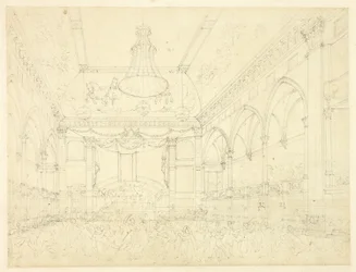 Tanulmány a Pantheon Masquerade számára, a londoni Microcosmtól