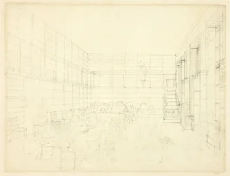Tanulmány a Royal Institution, Albemarle Street, Microcosm of London