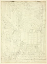 Tanulmány a Szent Margit-templomhoz, London mikrokozmoszából