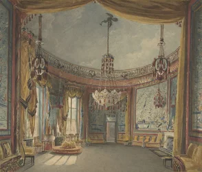 The Saloon, Brighton Pavilion, kb. 1826.