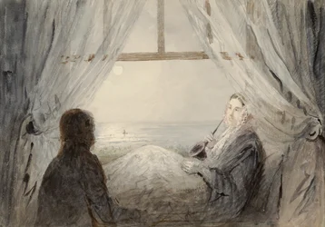 Harriet Martineau portréja a kanapén, 1844 (wc papíron)