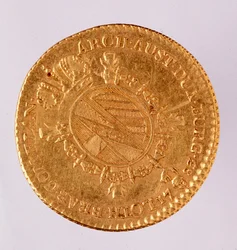 II. József császár (1740-1790) osztrák arany dublája (doublon) 1783 Nápoly, museo archeologico