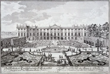 Trauthson hercegi palotájának kertje, Bécs 1719 körül