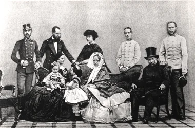 Az osztrák császári család, 1860