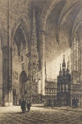 Ulmi katedrális, 1902 körül (rézkarc)