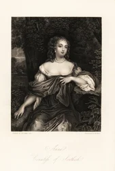 Anne Carnegie, Southesk grófnője, James Carnegie felesége, korábban Lady Anne Hamilton portréja, aki a York hercegével való viszonyáról volt hírhedt, c.