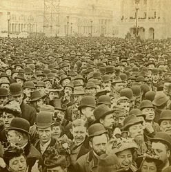 Tömeg a Columbian Exhibition megnyitóján, Chicago, Illinois, USA, 1893.