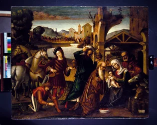 A bölcsek imádása (panel)