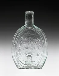 Figurás lombik, c. 1847 (ólommentes üveg)