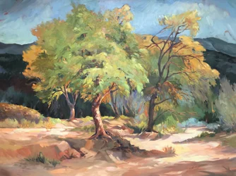 Fall on the Rio Grande Beto Junction, 2001 (olaj, vászon)