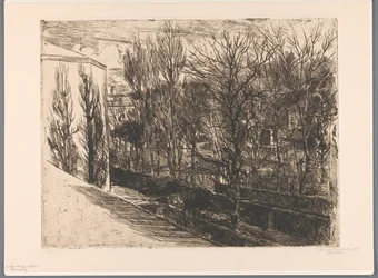 Kilátás a stúdiómból (eredeti cím az objektumon) Panoráma (cím az objektumon)