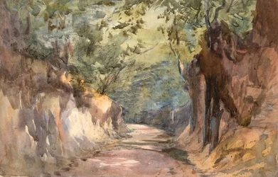 A Scalands Gate bejárata (akvarell és grafit szőtt papíron)