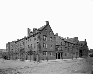 Hull House, Chicago, Illinois, USA, 1905 körül (f/w fotó)