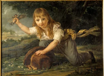 Paulin des Hours gyermek portréja, egy gazdag gyároscsalád örököse és Montpellier leendő polgármestere Antoine Jean Gros (1771-1835) festménye 1793 V. 0,98x0,74 m Rennes, Musee des Beaux Arts