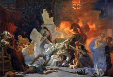 Priamosz halála, kb. 1817