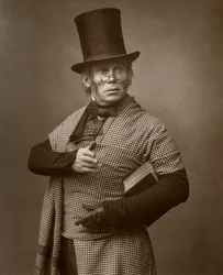 Felix Morris brit színész egy változásban, 1886.