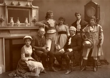 A Vaudeville Társulat a The Road to Ruin című filmben, a Vaudeville Színházban, London, 1886