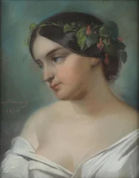Eugène Demarquay Egy lány portréja 1850