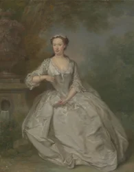 Hölgy könyvvel, 1730-40 körül (olaj, vászon)