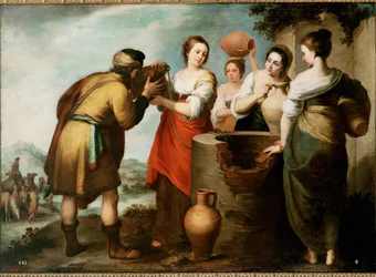 Rebeka és Eliezer (festmény vászonra)