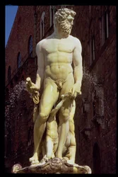 Neptun-kút, Neptun alakjának részlete, 1560-75