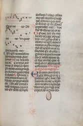 Missale: Fol. 129: a Hely Hely Lámához stb. szóló zenét tartalmazza a St. Mattion Passion, 1469 keretein belül.