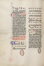 Missale: Fol. 177v: Zene különféle hétköznapi imákhoz, 1469.