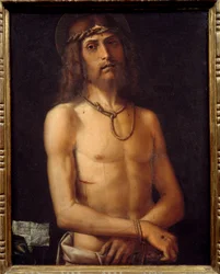 Ecce homo Bartolomeo Montagna (1450-1523) festménye 15. század V. 0,55x0,43 m