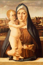 Madonna és gyermek, Bartolomeo Montagna (kb. 1450-1523), 60x42 cm