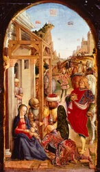 A mágusok imádása, Bartolomeo Vivarini (aktív 1440-től - 1500 után halt meg)