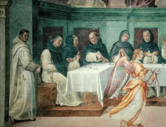 Az utolsó vacsora a San Marco Refectoryból (freskó) (43920 részlet)