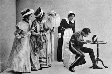Jelenet a Quality Streetből, 1902.