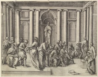 Krisztus az orvosok között, kb. 1540-45.