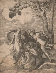 Mózes megtalálása, 1540-es évek.