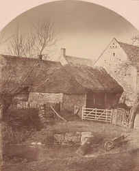 Farm Yard, Prestbury, Cheltenham közelében,c. 1855 (fénykép)