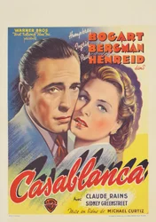 A „Casablanca” című filmet hirdető belga plakát