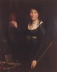 Egy művész portréja (önarckép?) 1800 (olaj, vászon)