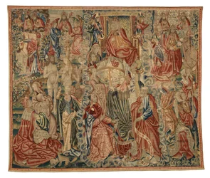 Tapestry, part of a Credo tapestry depicting The Creation of the World, made in Brussels, Belgium, c.1500-10 (wool)
