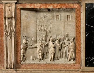 Kripta, Szent Marcellinus és Péter ördögűző bárkája, Benedict Briosco 1506-08, Szent Péter kiszabadítja a Démon Pálosát