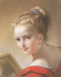 Tanulmány egy vörös ruhás lányról, 1717.
