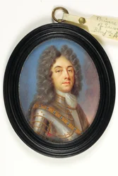 Savoyai Jenő herceg (akvarell elefántcsonton)