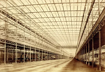 The Nave at Crystal Palace, Hyde Park, 1852. március (albuminnyomat a kalotípus negatívról)