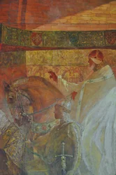 II. Urbán pápa bejárata Toulouse-ban, 1900 körül (freskó)